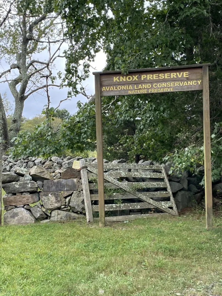 Sign at the Knox Preserve